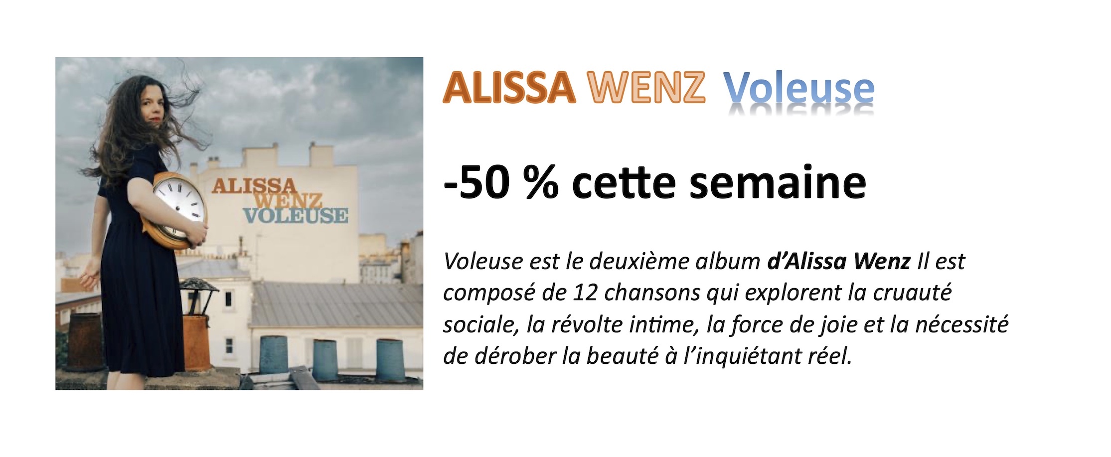 voleuse &agrave; -50%